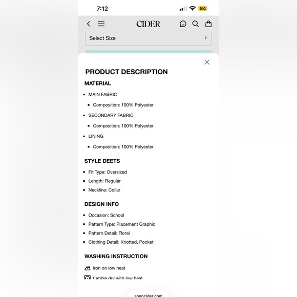 Cider kitty fleece - Picture 4 of 4